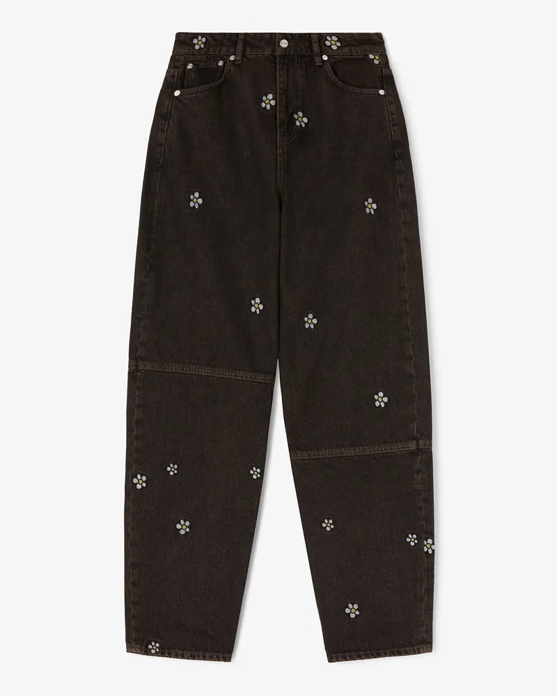 Ganni braun Daisy Duck Stary Jeans Bio-Baumwolle - Größe Braun