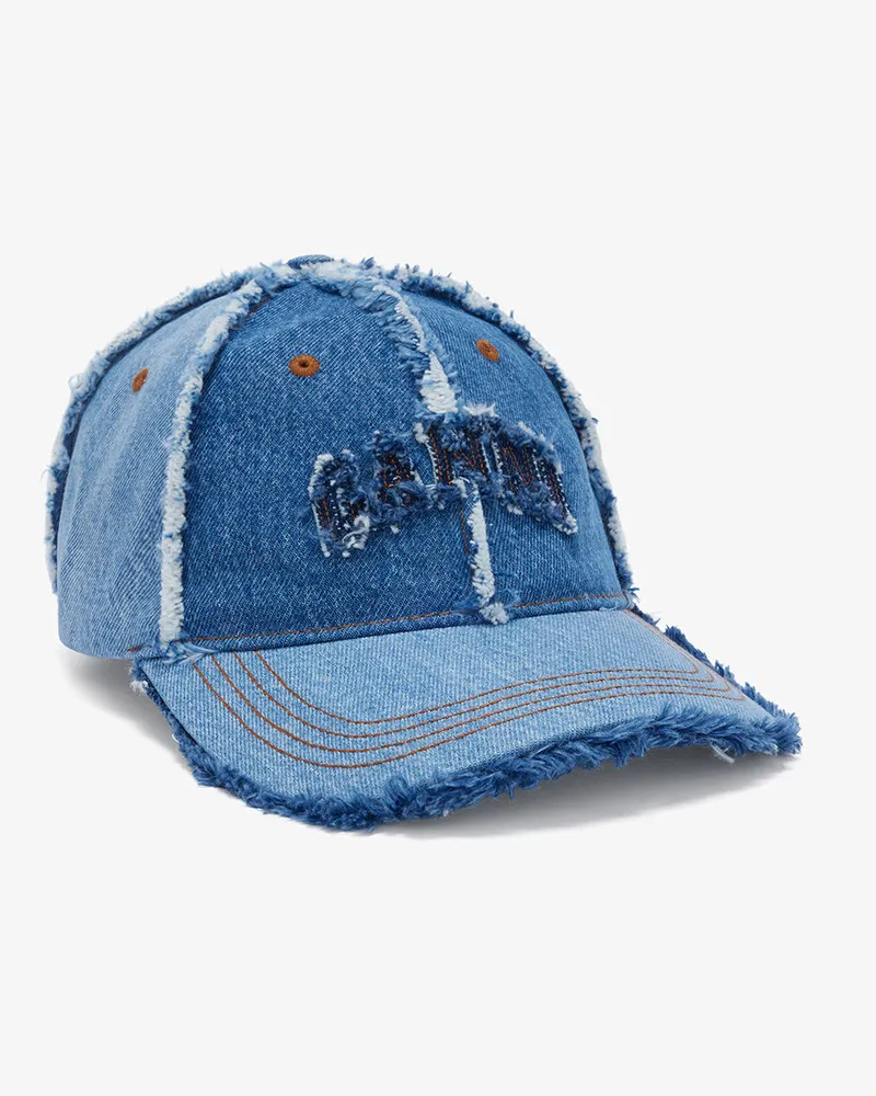 Ganni Kappe aus Patchwork-Denim gemischt Gemischt