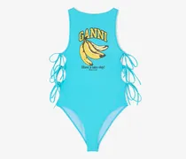 Badeanzug mit Bananenmuster - Größe blau