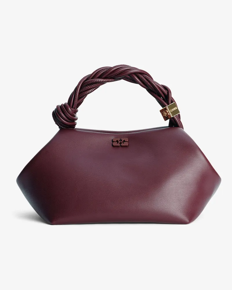 Ganni Bordeauxrote kleine Bou Tasche burgunderrot rot Burgunderrot