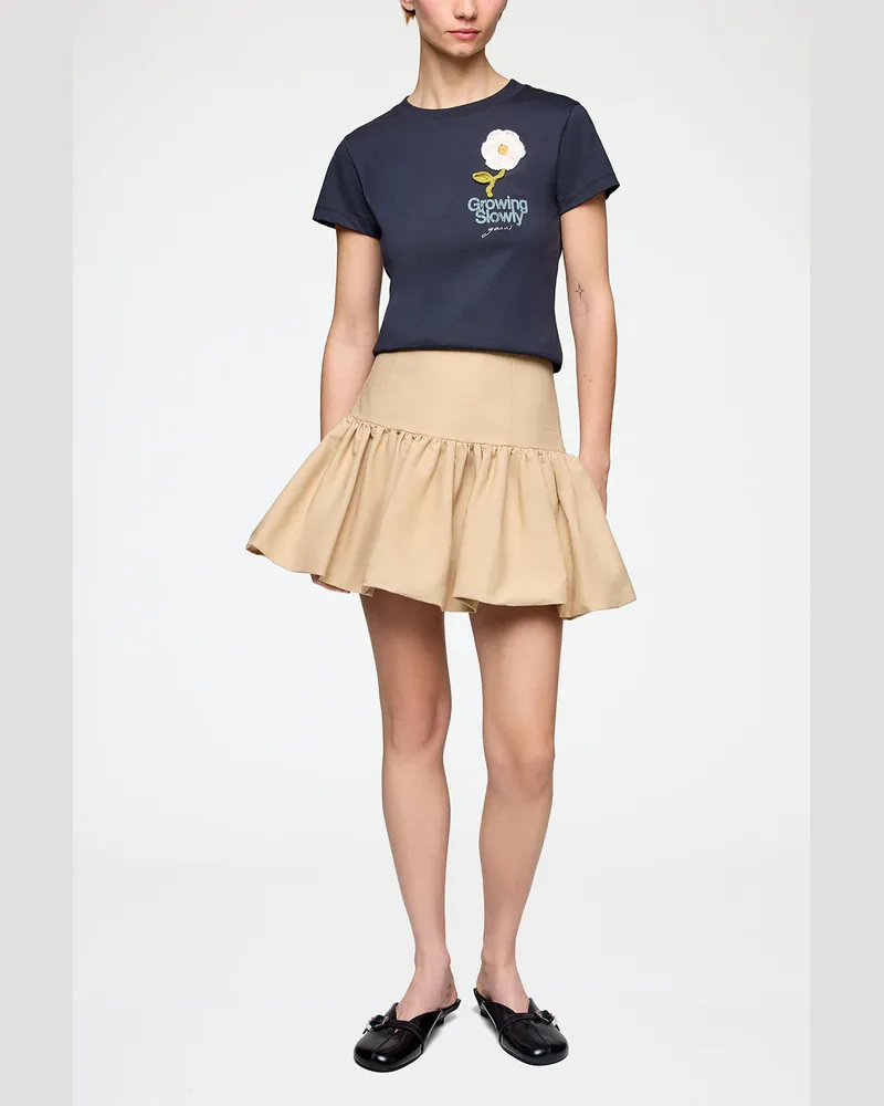 Ganni Warm Sand Rock aus Baumwolle in beige Bio-Baumwolle - Größe Warm