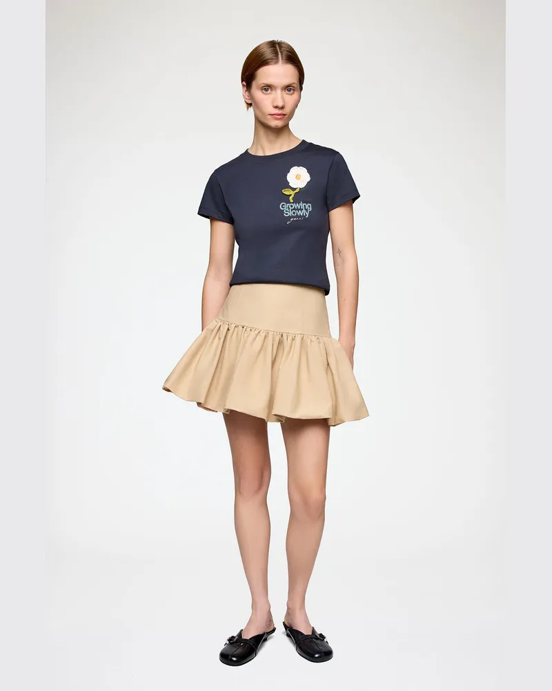 Ganni Warm Sand Rock aus Baumwolle in beige Bio-Baumwolle - Größe Warm