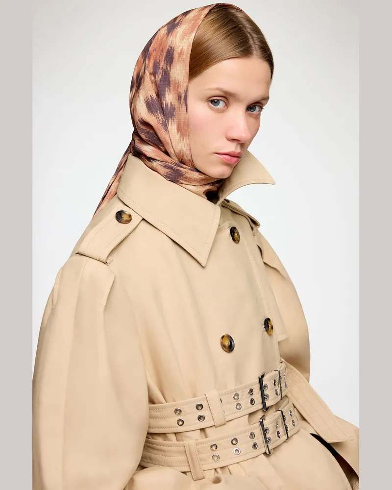 Ganni Wickelschal mit Muster Burro Burro