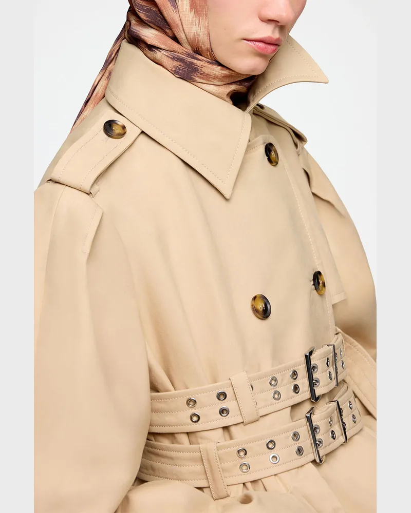 Ganni Wickelschal mit Muster Burro Burro