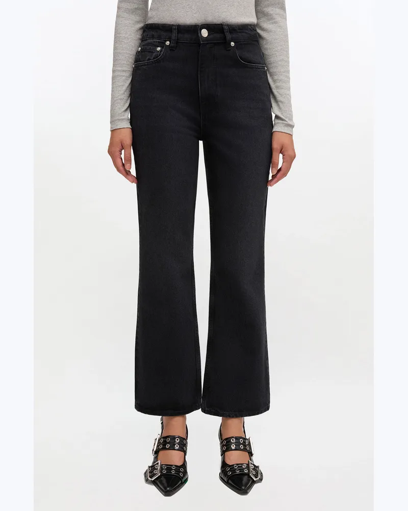 Ganni schwarz Schwarze Betzy-Jeans Bio-Baumwolle - Größe Schwarz