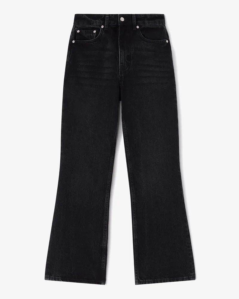 Ganni schwarz Schwarze Betzy-Jeans Bio-Baumwolle - Größe Schwarz