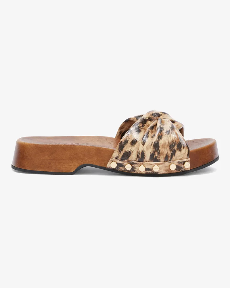 Ganni Tia-Feenclogs mit Print - Größe Argan Oil Argan