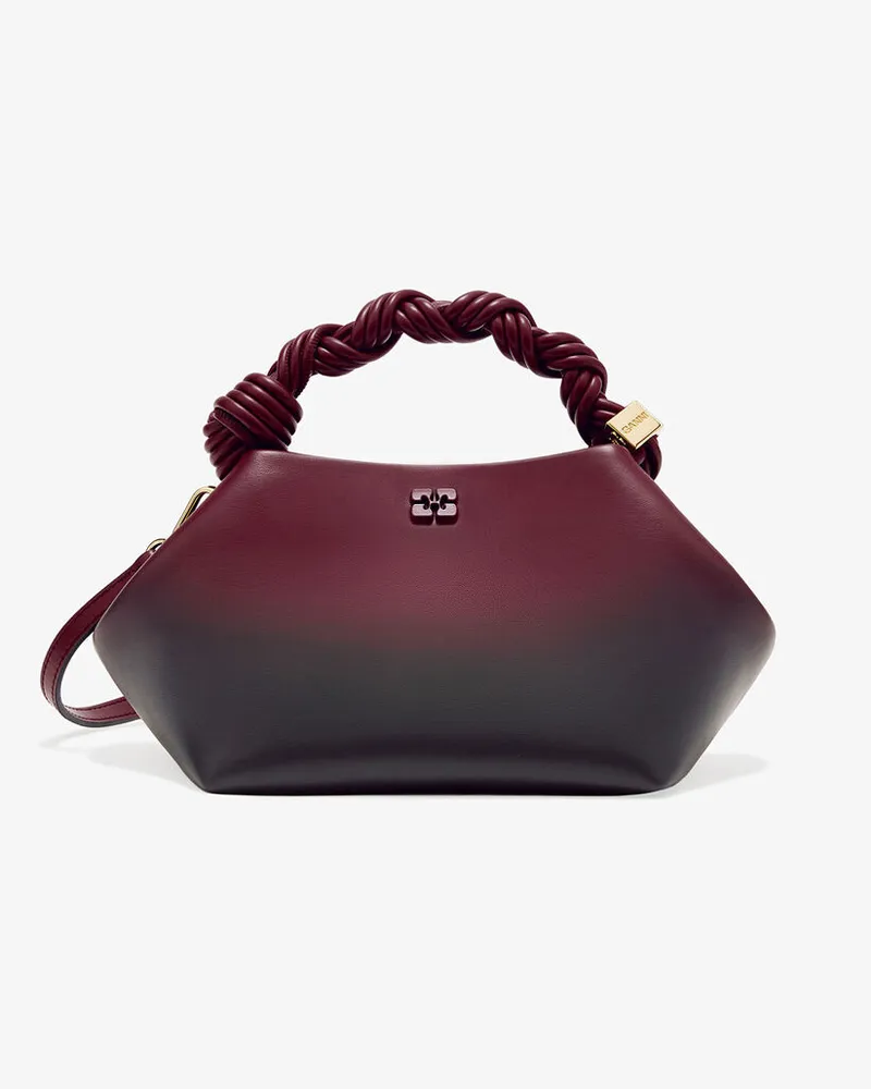 Ganni Kleine Bou Tasche in Rot-Verlauf rot Rot