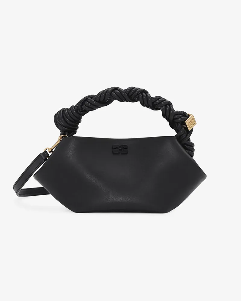 Ganni Schwarze Mini Bou Tasche schwarz Schwarz