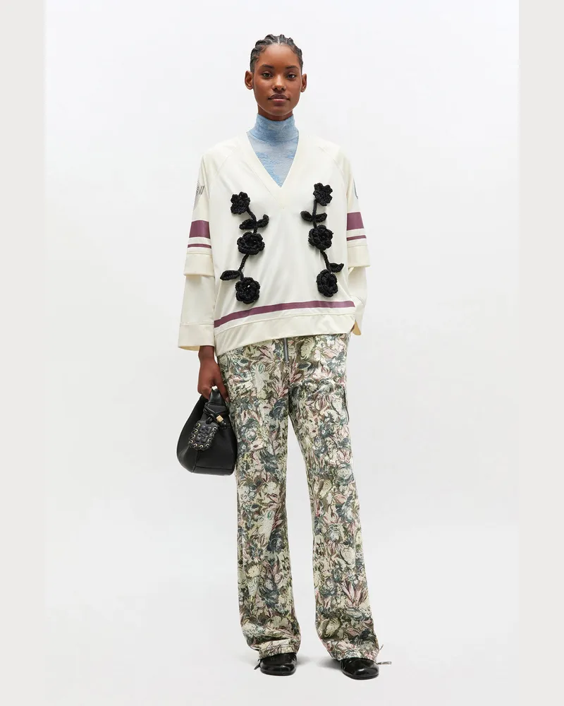 Ganni gemischt Cargohose aus Gobelin-Stoff Bio-Baumwolle - Größe Gemischt