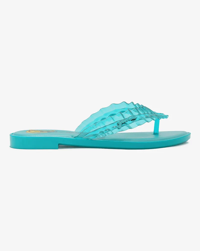 Ganni Melissa-Flip-Flop in Blau - Größe Scuba Scuba