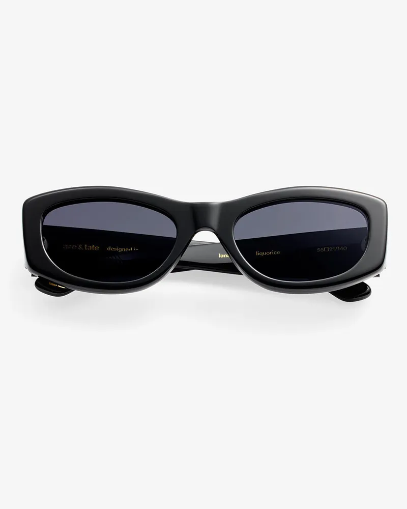 Ganni Lana-Sonnenbrille von  x Ace & Tate - Größe schwarz Schwarz