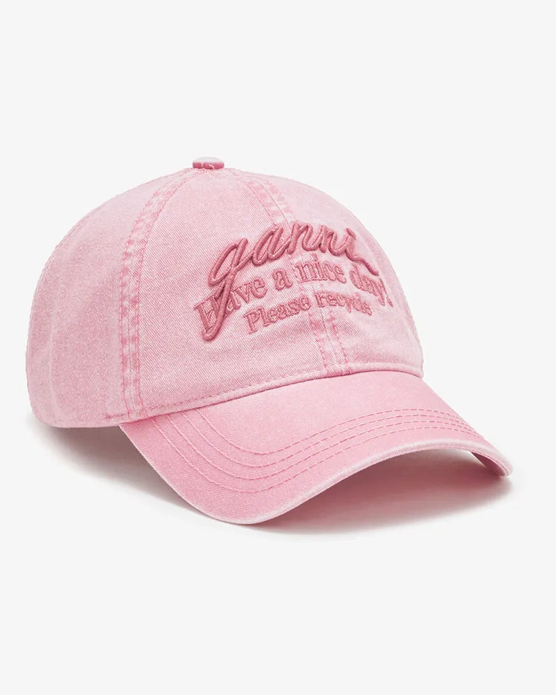 Ganni Kappe aus rosa Baumwolle Rosa