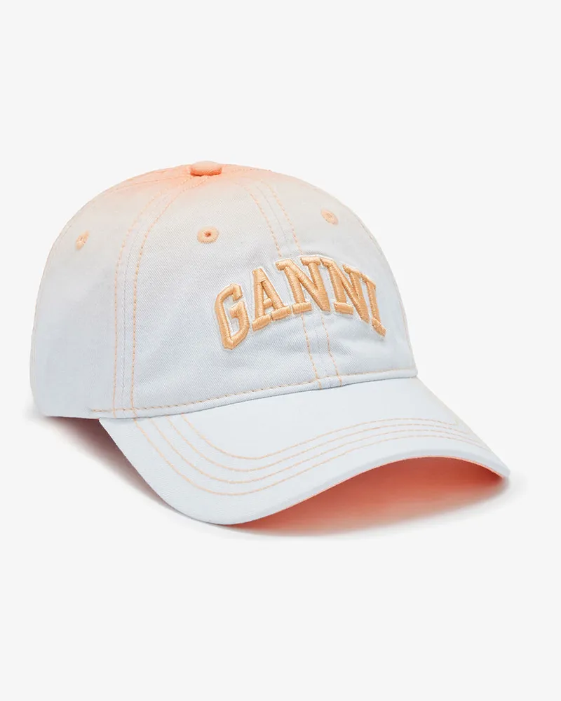 Ganni Kappe mit Ombré-Print Cantaloupe Cantaloupe