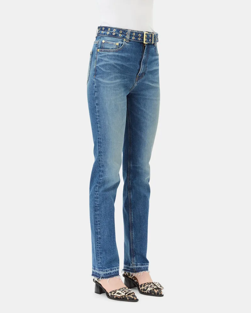 Ganni Leopard Print Feminine Buckle Open Cut Pumps - Größe gemischt Gemischt