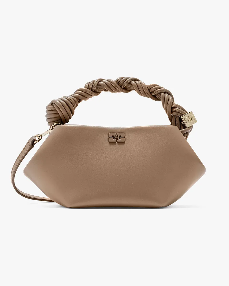 Ganni Mini-Bou-Tasche in Braun Coca Mocha Coca