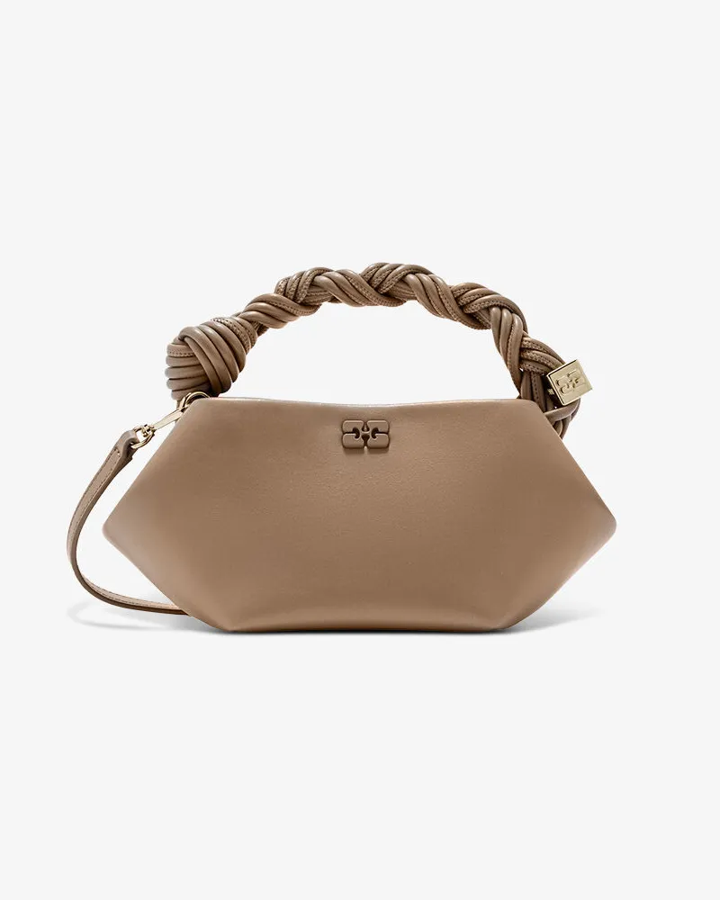 Ganni Mini-Bou-Tasche in Braun Coca Mocha Coca
