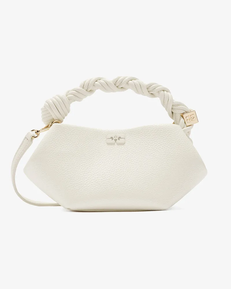 Ganni Mini-Bou-Tasche in Weiß Weiß