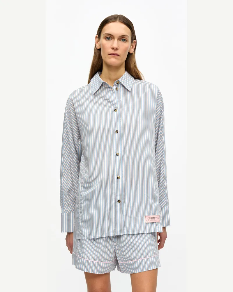 Ganni Streifenhemd Soft Chambray Soft
