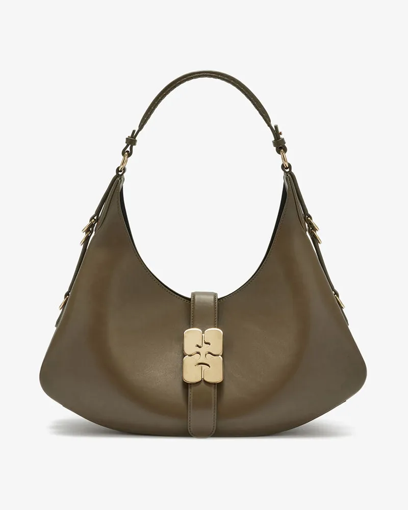 Ganni Kleine Kat-Tasche in Grün Grün
