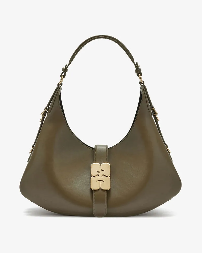 Ganni Kleine Kat-Tasche in Grün Grün