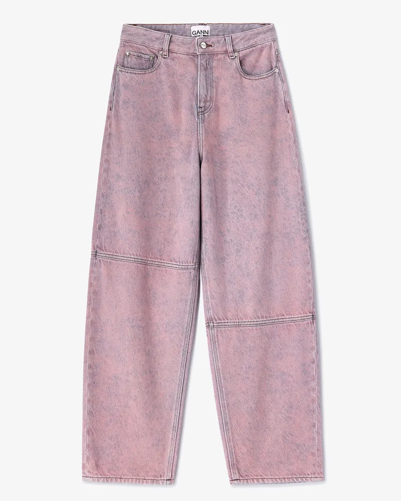 Ganni Cameo rosa verwaschene Stary-Jeans Bio-Baumwolle - Größe Cameo