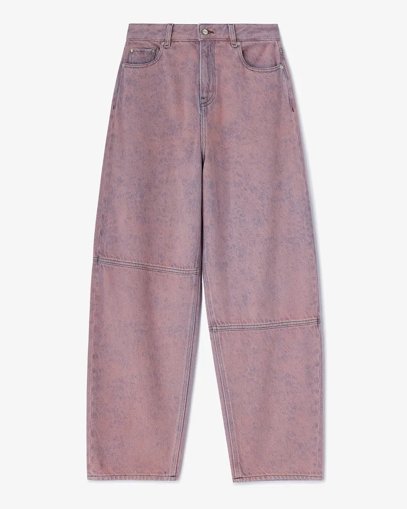 Ganni Cameo rosa verwaschene Stary-Jeans Bio-Baumwolle - Größe Cameo
