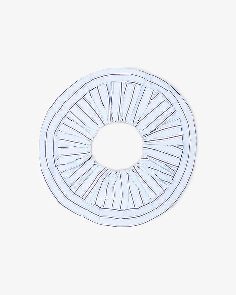 Ganni Blau gestreifte Strumpfhose Blau