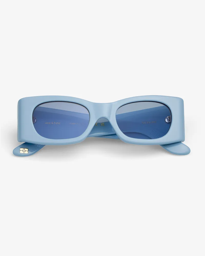 Ganni x Ace & Tate Baby blau Kayla Sonnenbrille - Größe Blau