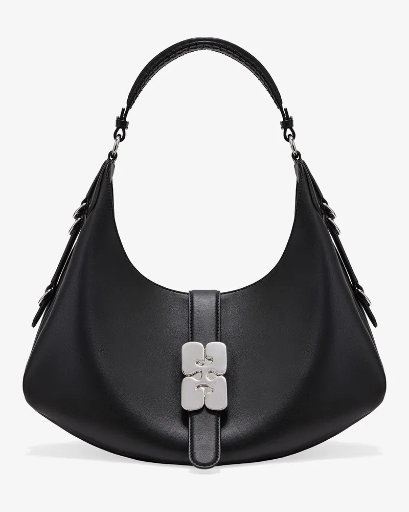Ganni Schwarze kleine Kat-Tasche schwarz Schwarz