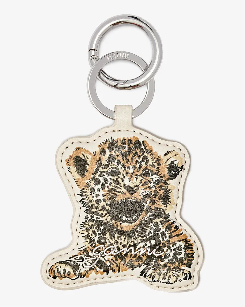 Ganni Baby Leo Schlüsselanhänger weiß Weiß
