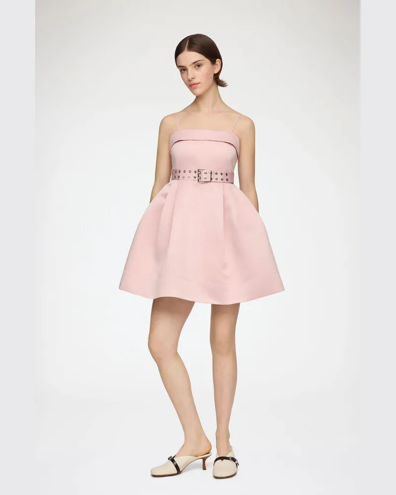 Ganni Kleid aus Satin in Rosa - Größe Potpourri Potpourri