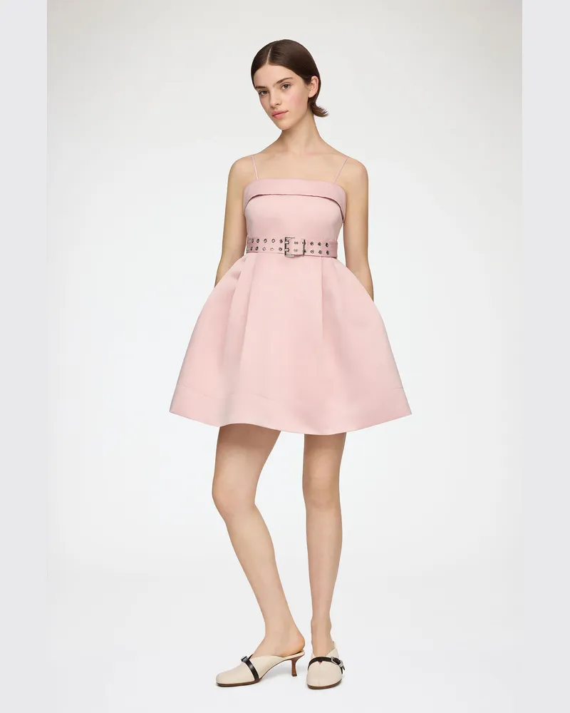 Ganni Kleid aus Satin in Rosa - Größe Potpourri Potpourri