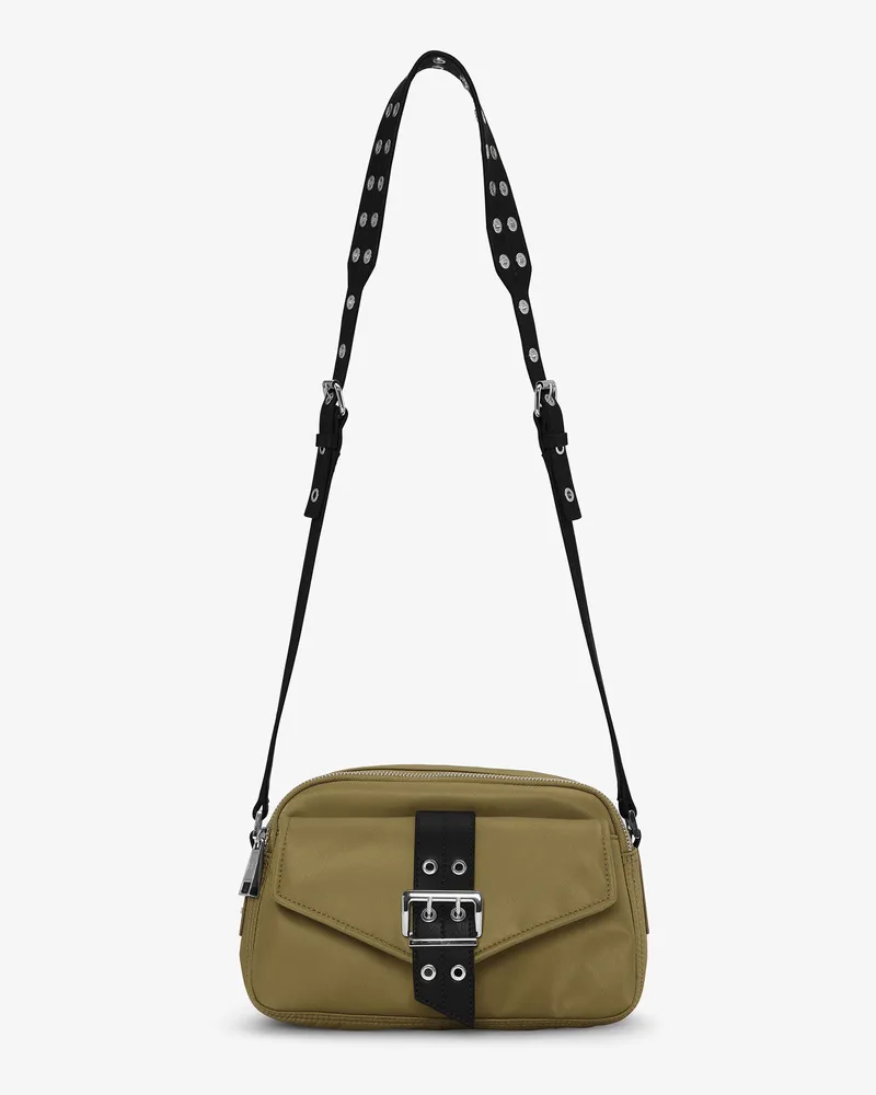 Ganni Olive grün Bucky Camera Tasche Military Military