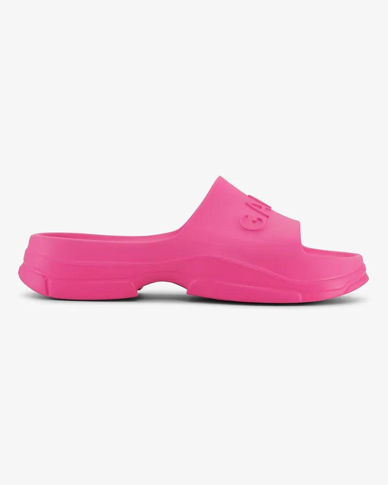 Ganni rosa rosafarbene Pool-Slides Acetate - Größe Rosa