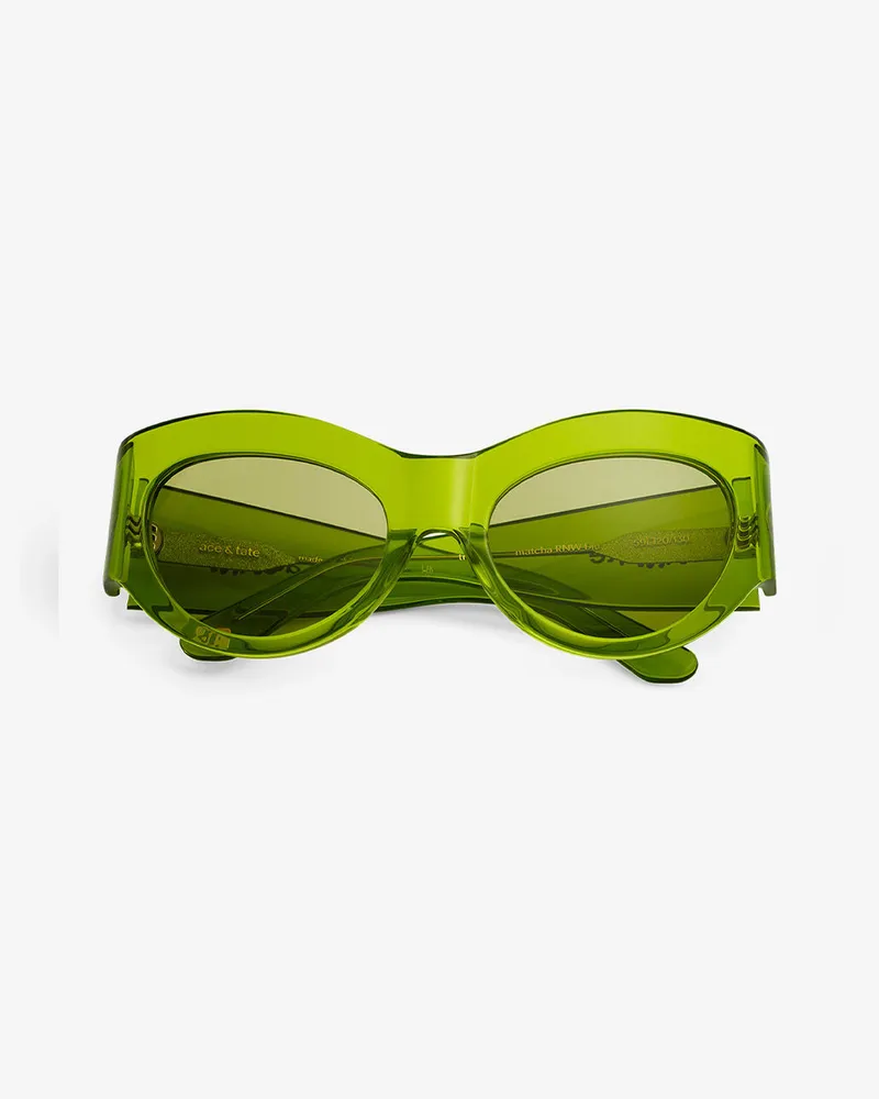 Ganni Trixie-Sonnenbrille Von  x Ace & Tate - Größe grün Grün