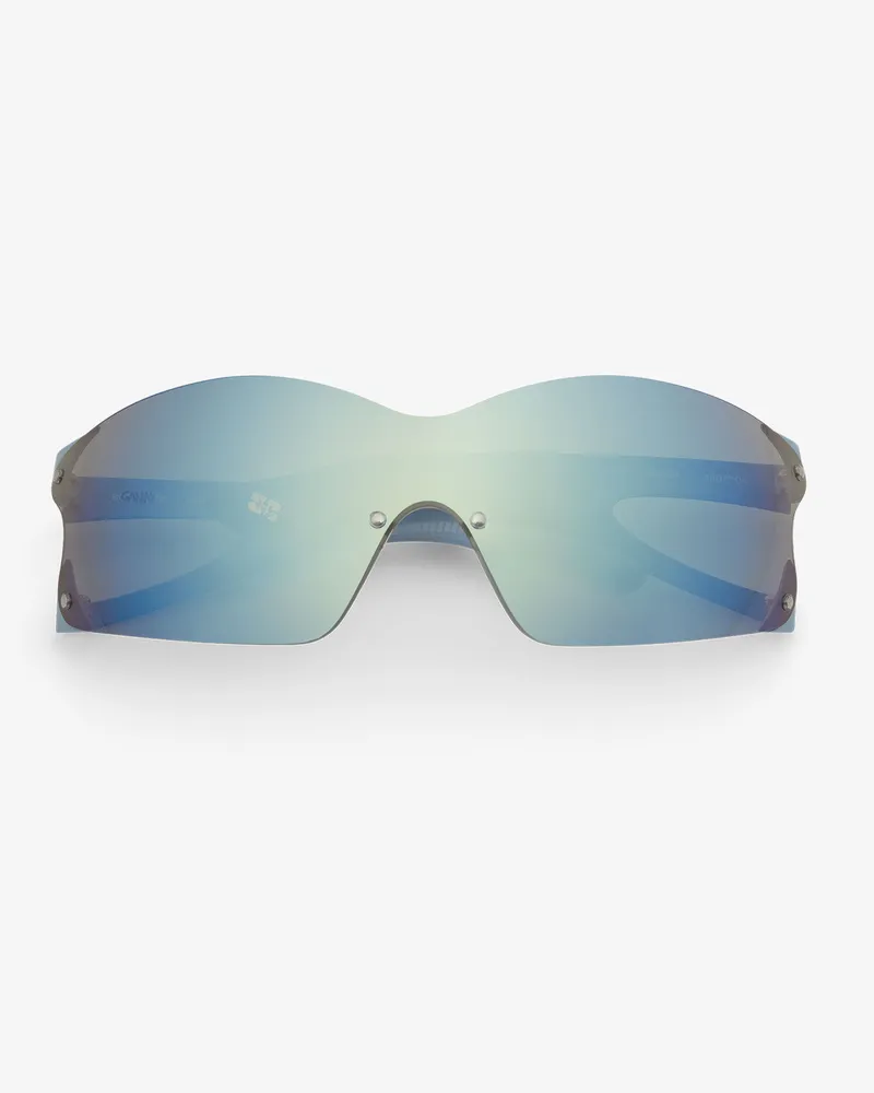 Ganni x Ace & Tate silberfarben Lake blau Noel Sonnenbrille - Größe Blau