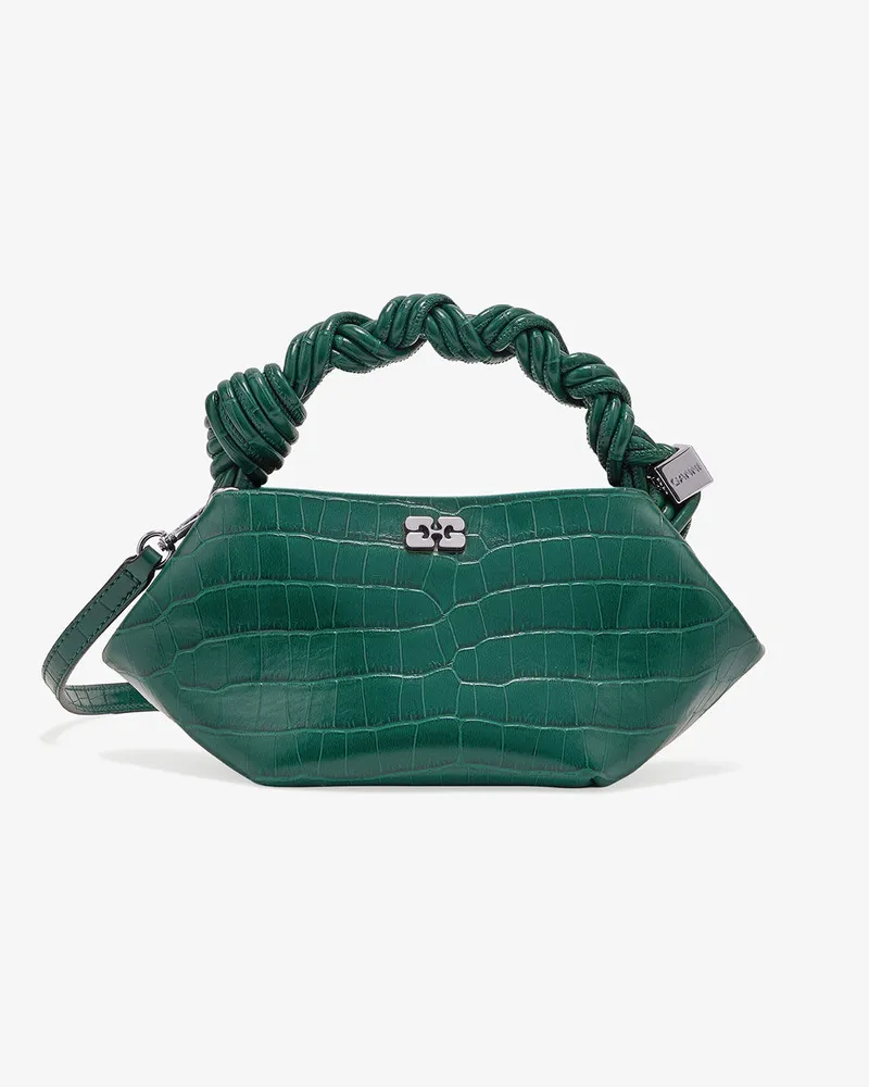 Ganni Grüne Mini Bou Tasche Pineneedle Pineneedle