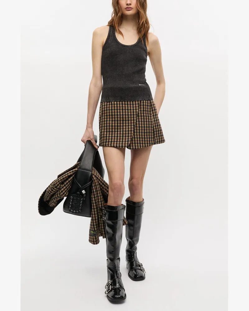 Ganni schwarz Schwarze gewaschenes Tanktop Bio-Baumwolle - Größe Schwarz