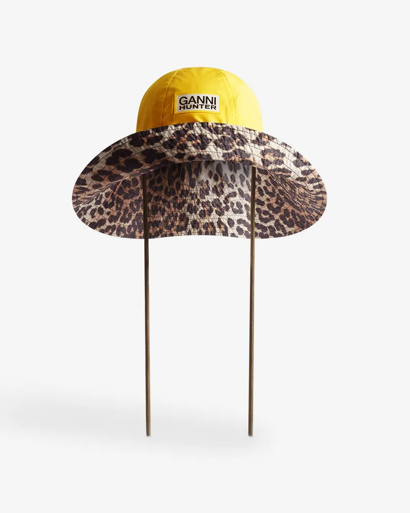 Ganni Wasserfester Bucket Hat - Größe gelb Gelb