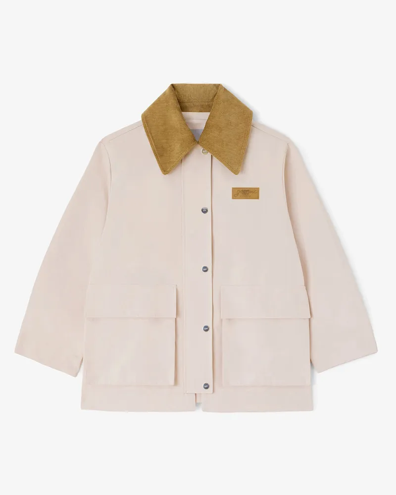 Ganni Jacke aus rosa Twill - Größe Rosa
