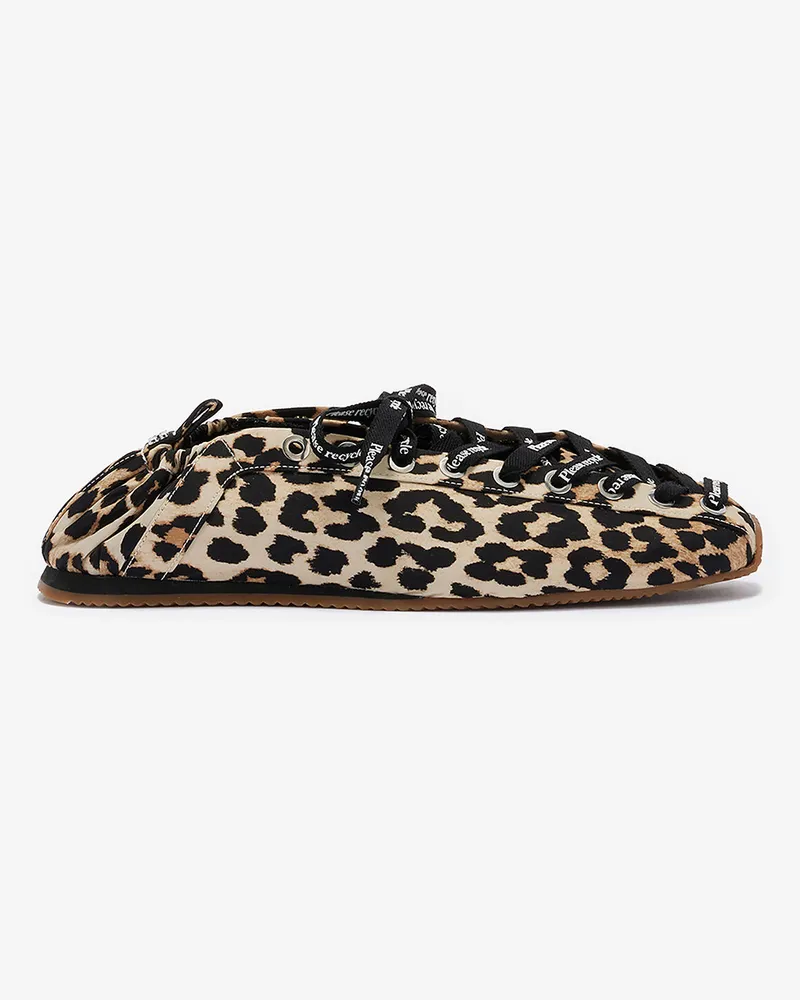 Ganni Sporty Ballerina mit Leopardenmuster - Größe gemischt Gemischt