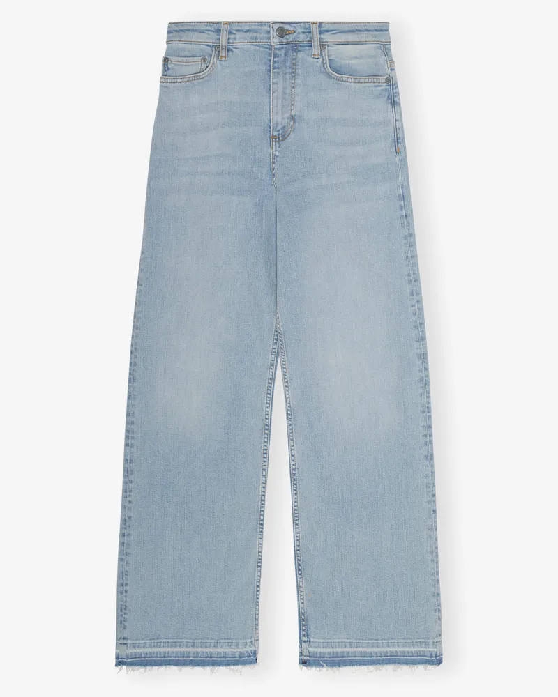Ganni Tint Wash Hellblaue Andi Jeans Elastan - Größe Tint