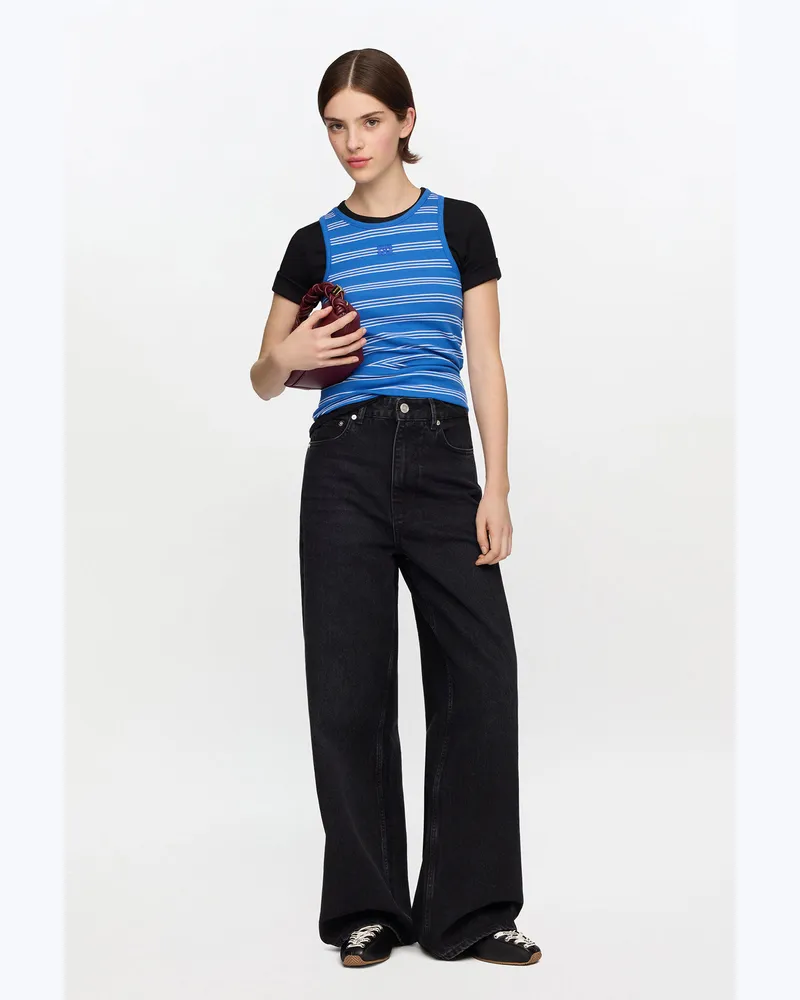 Ganni schwarz Schwarze Lari-Jeans Bio-Baumwolle - Größe Schwarz