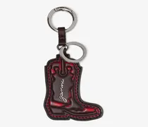 Roter Westernstiefel-Schlüsselanhänger rot