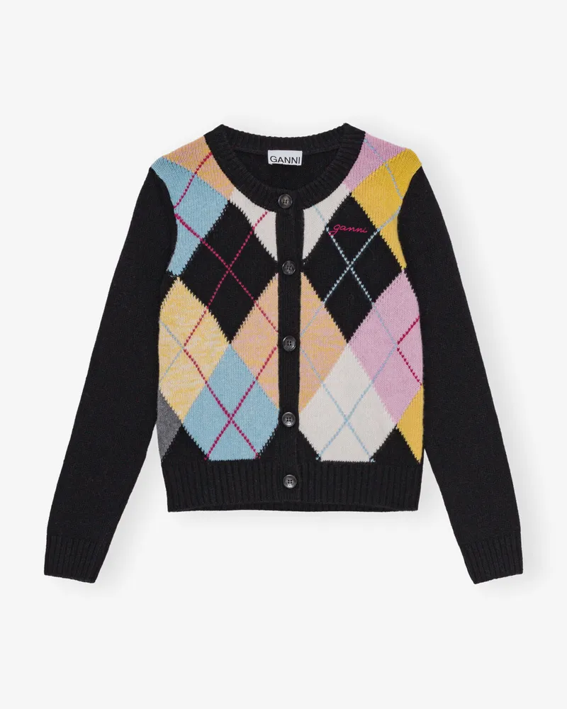 Ganni Bunt gemusterter Harlekin Cardigan - Größe gemischt Gemischt