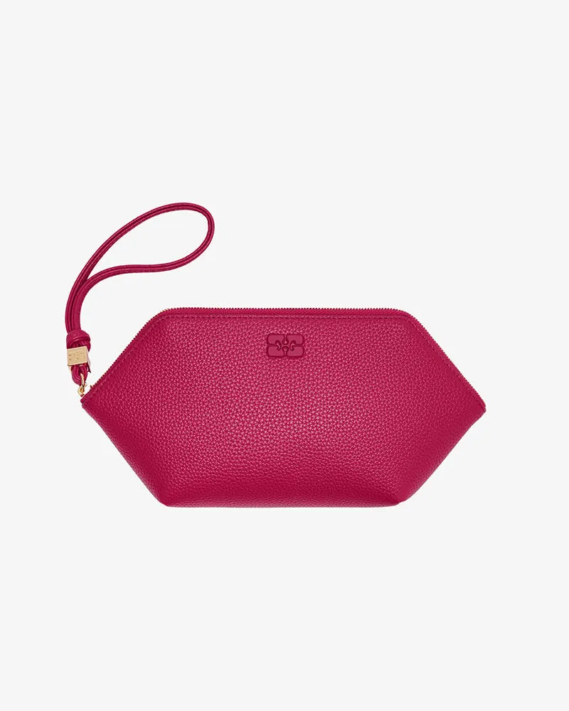 Ganni Bou-Kosmetiktasche in Rot Persian 