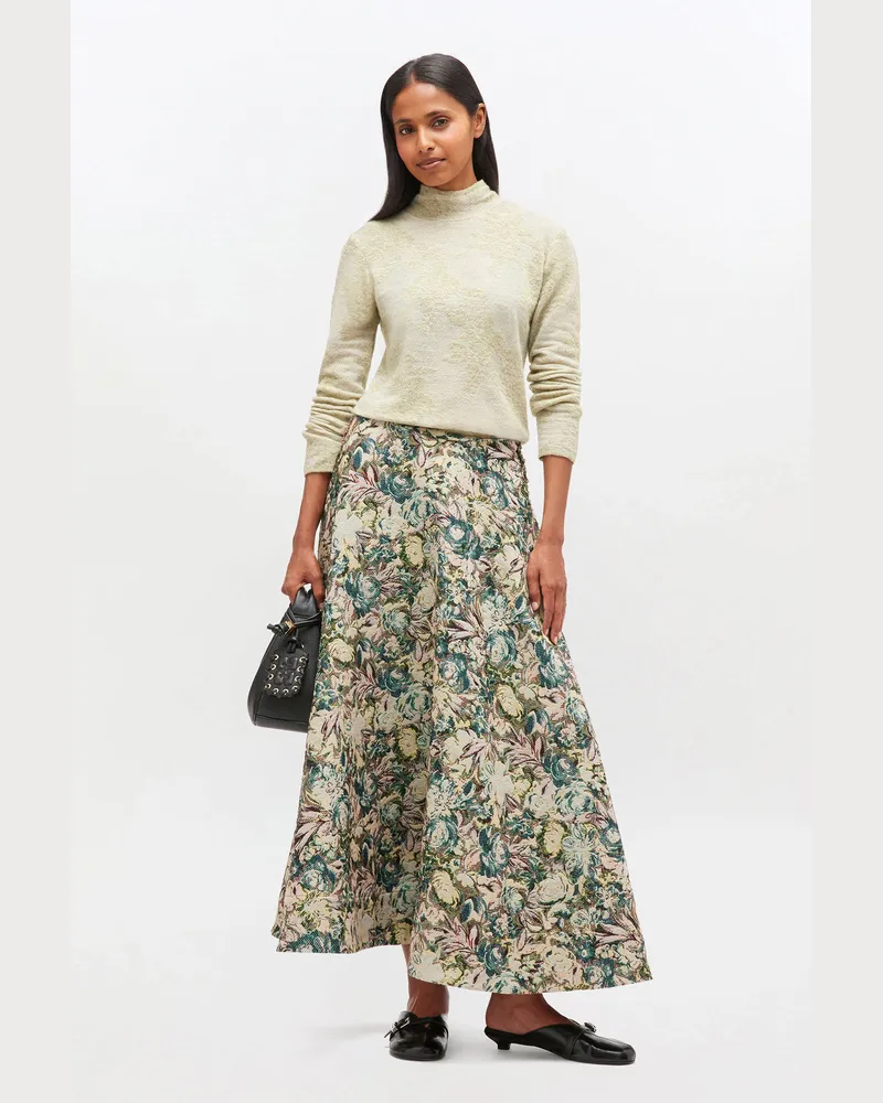 Ganni Langer Tellerrock aus Gobelin - Größe gemischt Gemischt