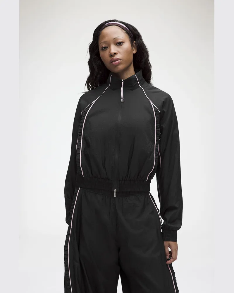 Ganni x lululemon Jacke mit Struktur und Volant-Details - Größe schwarz Schwarz