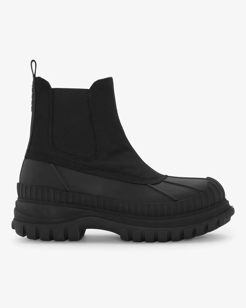 Ganni Schwarze Outdoor Chelsea Boots - Größe schwarz Schwarz